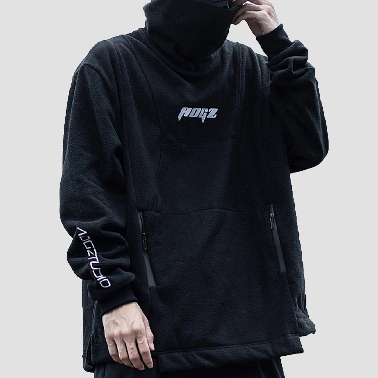 High Collar Fleece Hoodie sold by Yugen Theory product image thumbnail 2