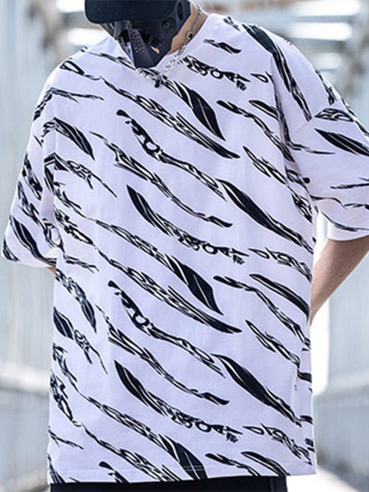 Full Graffiti Cotton T-Shirt sold by Yugen Theory product image thumbnail 5