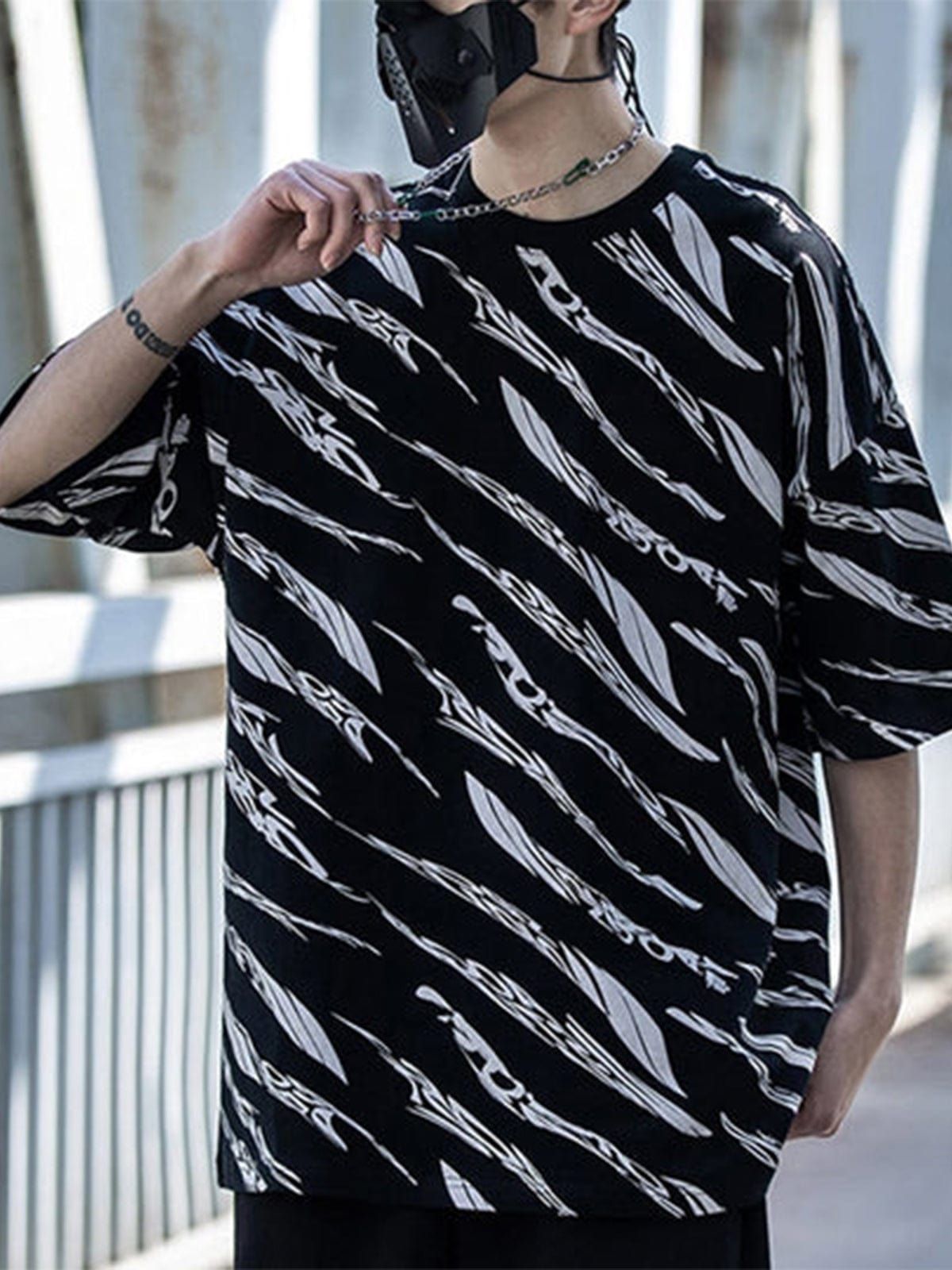 Full Graffiti Cotton T-Shirt sold by Yugen Theory product image thumbnail 2