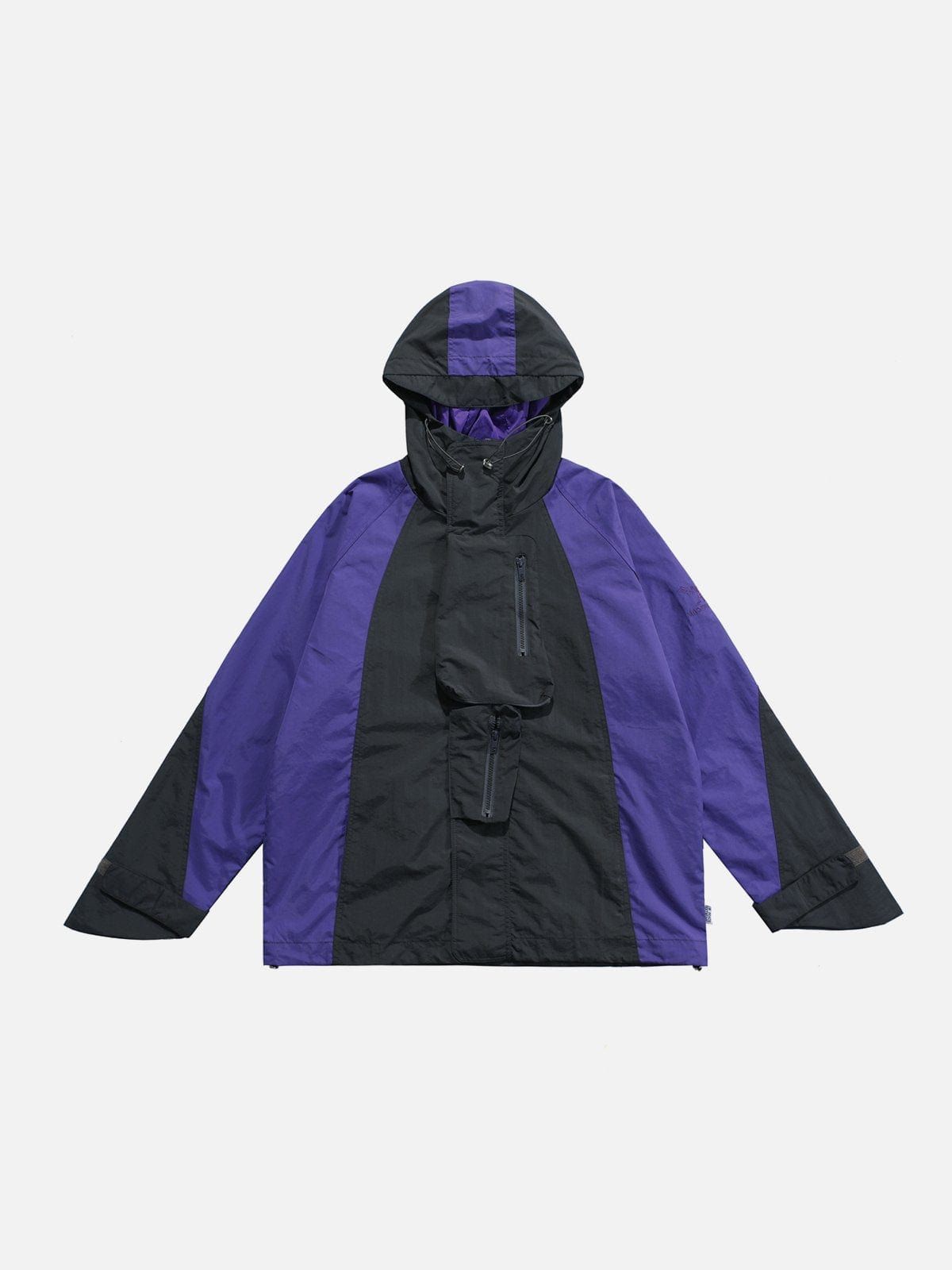 Patchwork Big Pocket Zip Up Jacket sold by Yugen Theory product image thumbnail 5
