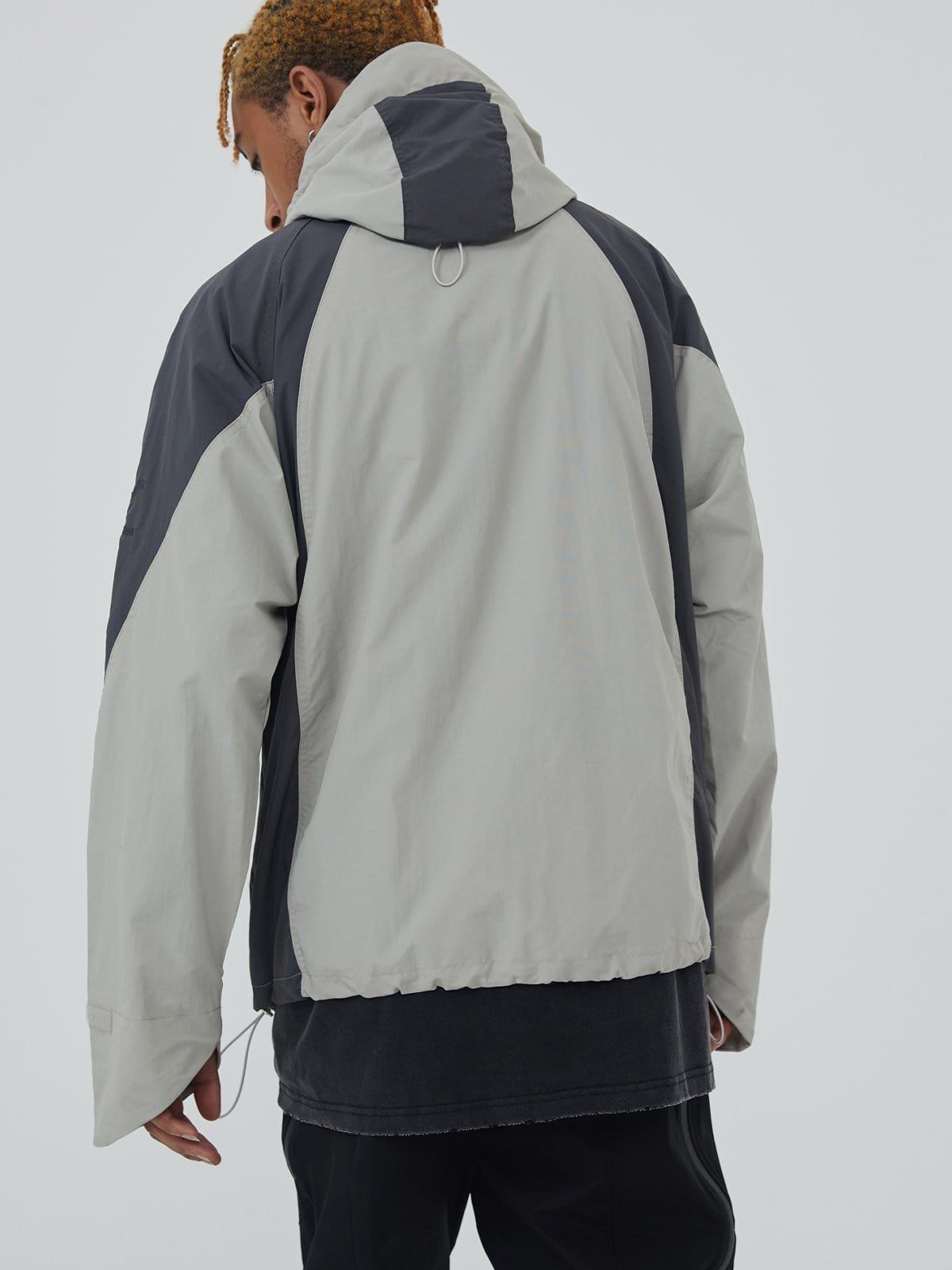 Patchwork Big Pocket Zip Up Jacket sold by Yugen Theory product image thumbnail 2