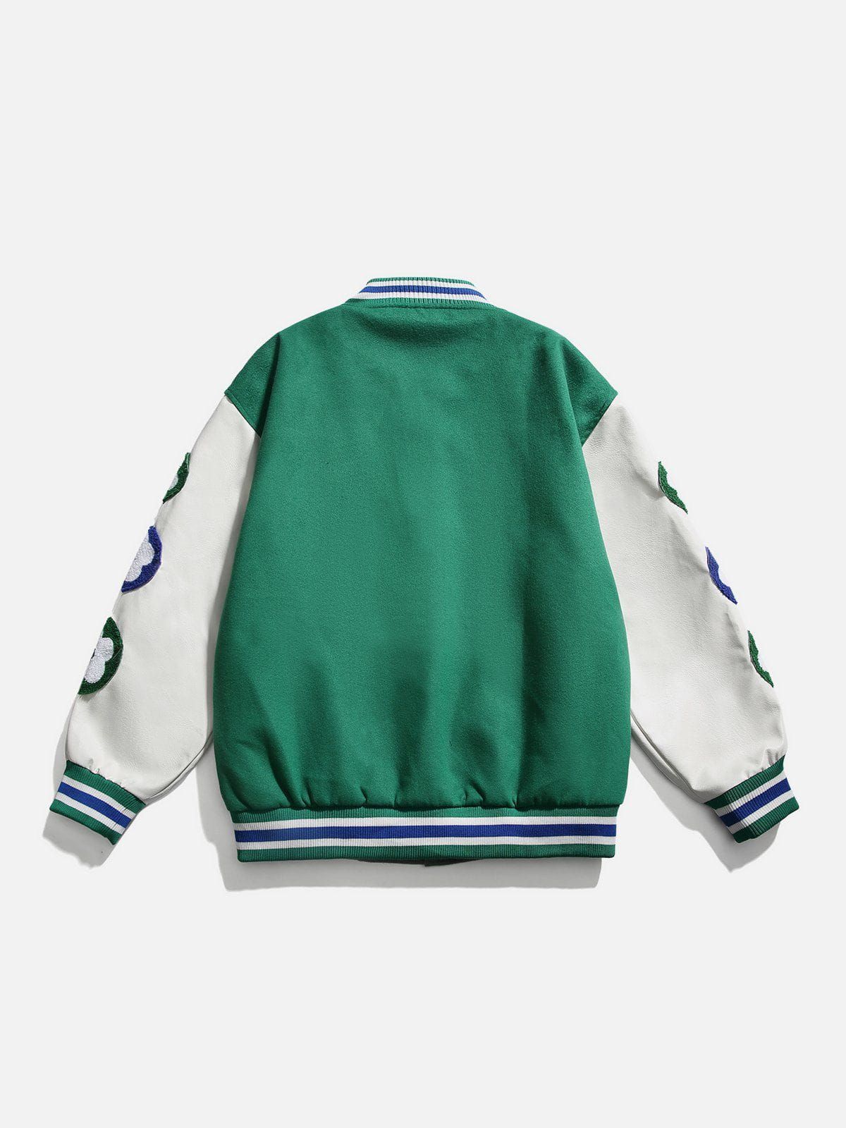 Flower Moon Varsity Jackets sold by Yugen Theory product image thumbnail 2