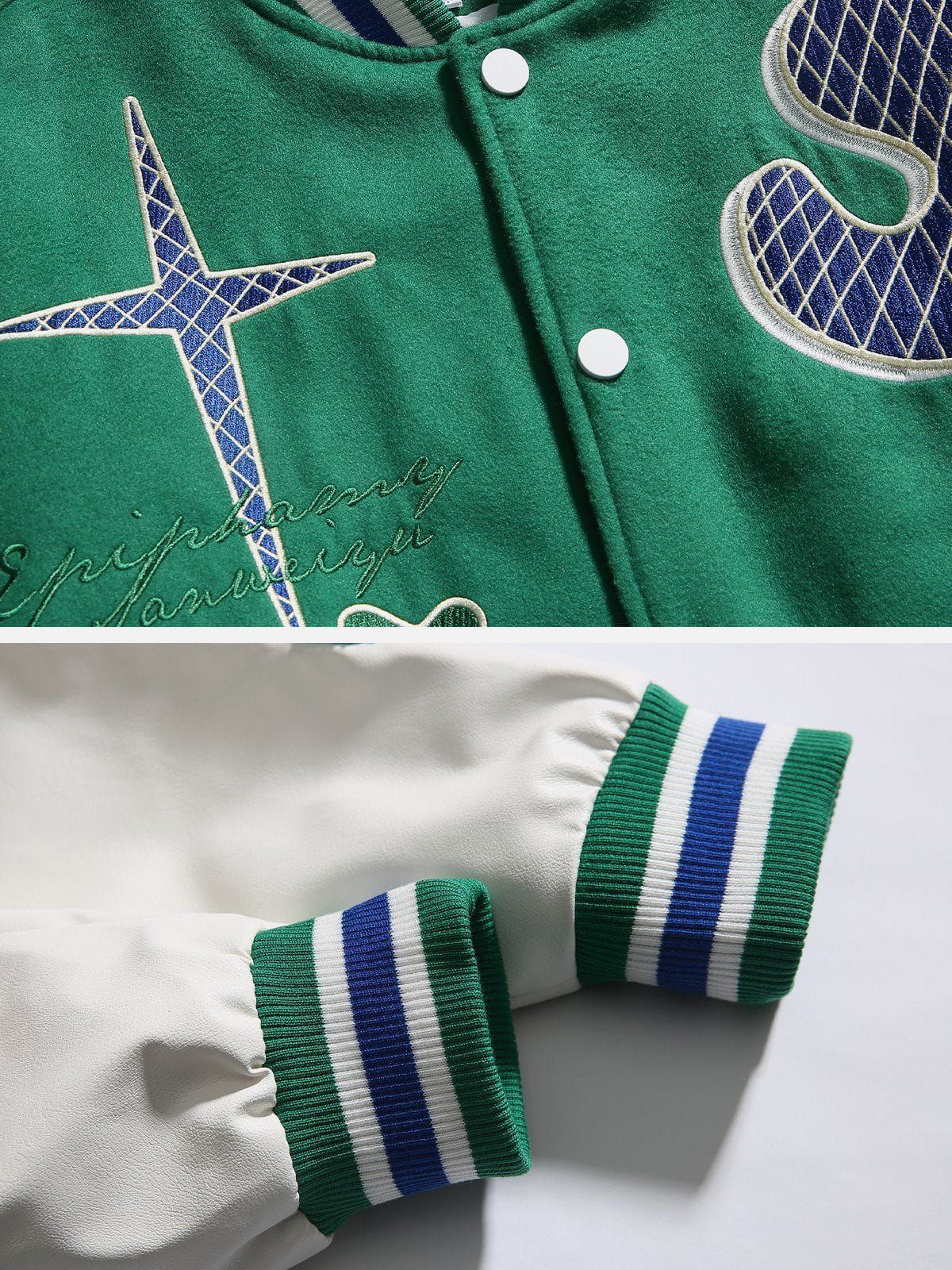 Flower Moon Varsity Jackets sold by Yugen Theory product image thumbnail 5