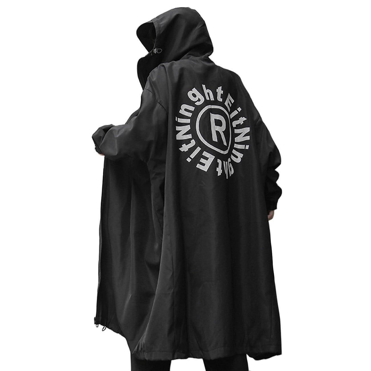 Dark Print Wizard Cloak Mid-length Oversized Jacket sold by Yugen Theory product image thumbnail 2