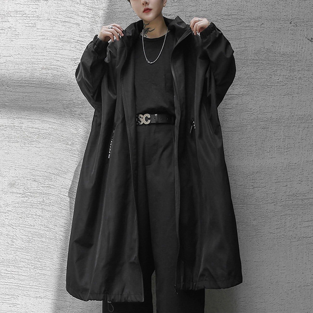 Dark Print Wizard Cloak Mid-length Oversized Jacket sold by Yugen Theory product image thumbnail 4