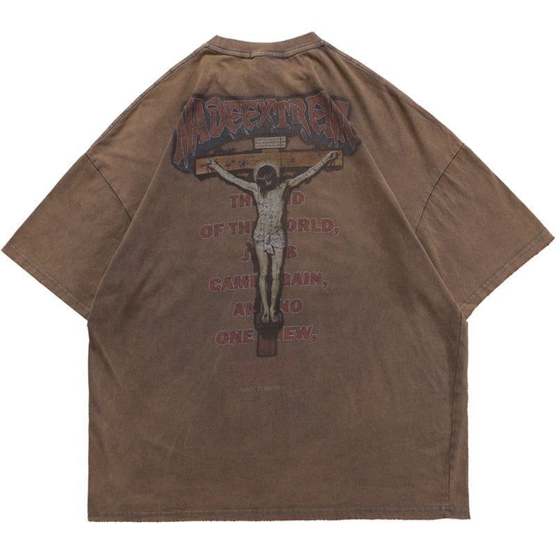 Vintage Washed Tee Jesus sold by Yugen Theory product image thumbnail 2