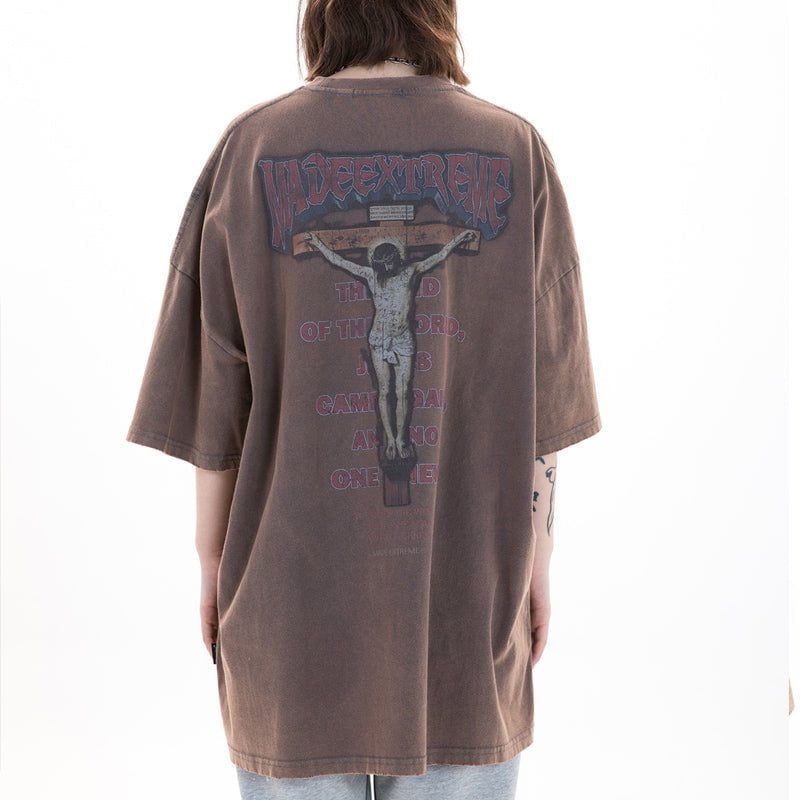 Vintage Washed Tee Jesus sold by Yugen Theory product image thumbnail 5