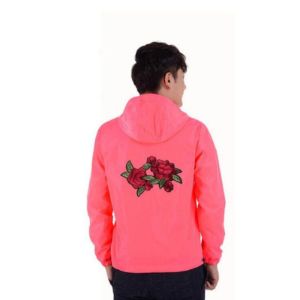 Double Rose Embroidered Windbreaker Jacket sold by Yugen Theory