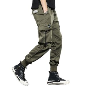 Buckle Drawstring Pocket Cargo Pants sold by Yugen Theory