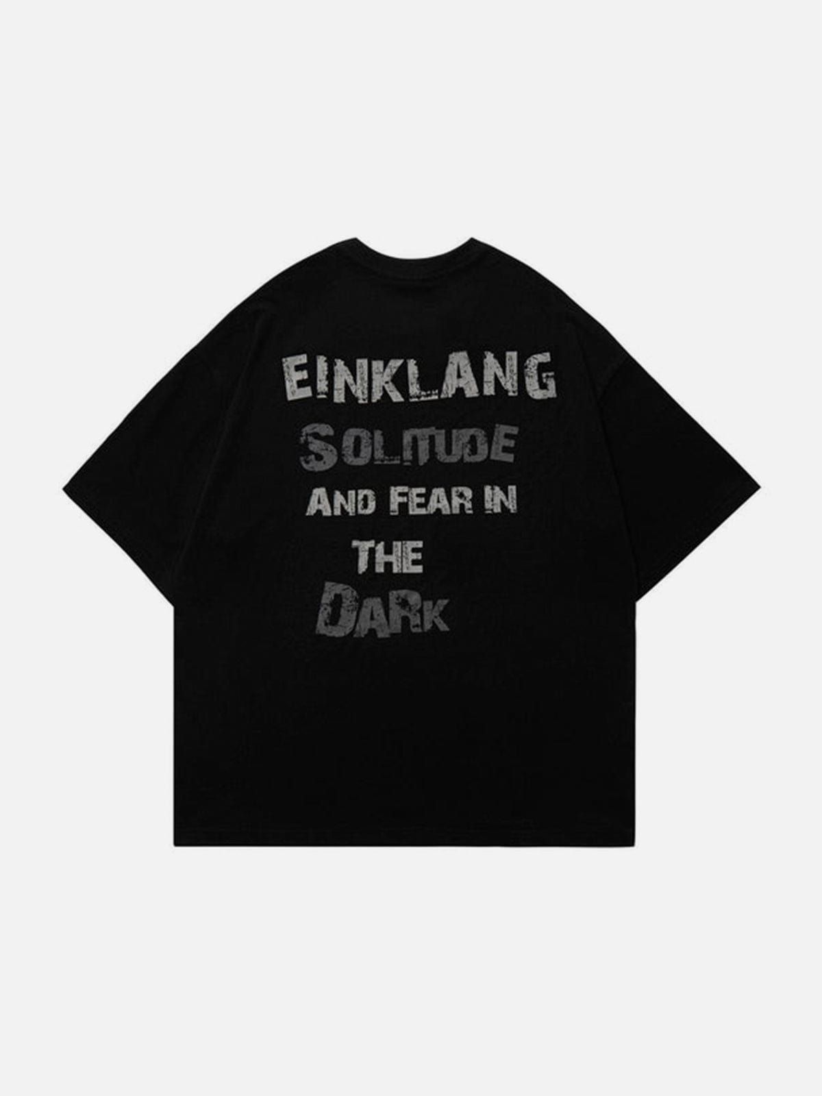 Dark Blurred Skull Heart Graphic T-Shirt sold by Yugen Theory product image thumbnail 2