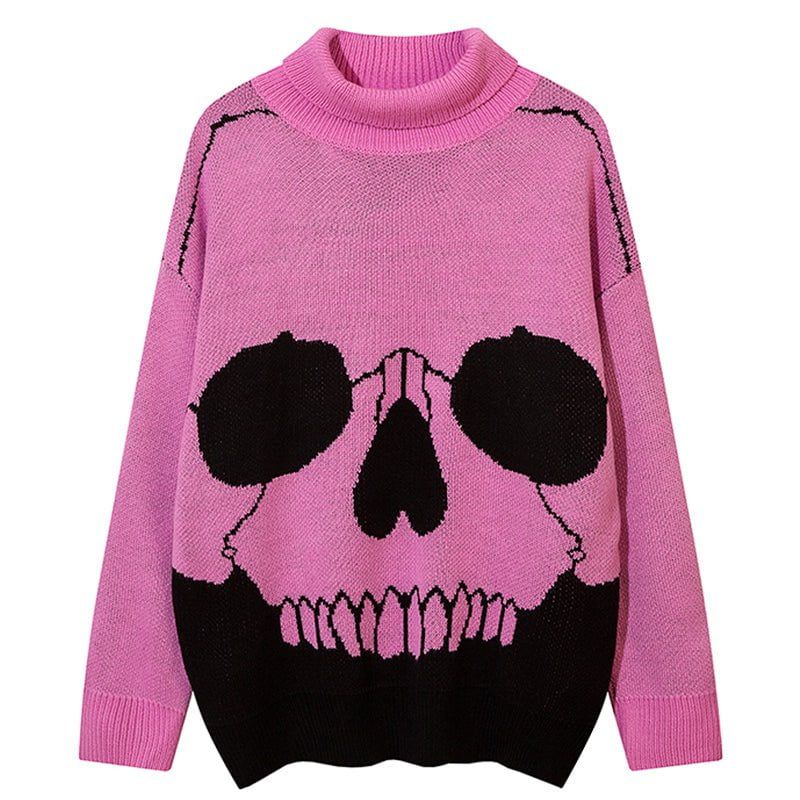 Turtleneck Sweater Skull Print sold by Yugen Theory product image thumbnail 2