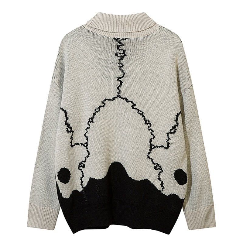 Turtleneck Sweater Skull Print sold by Yugen Theory product image thumbnail 4