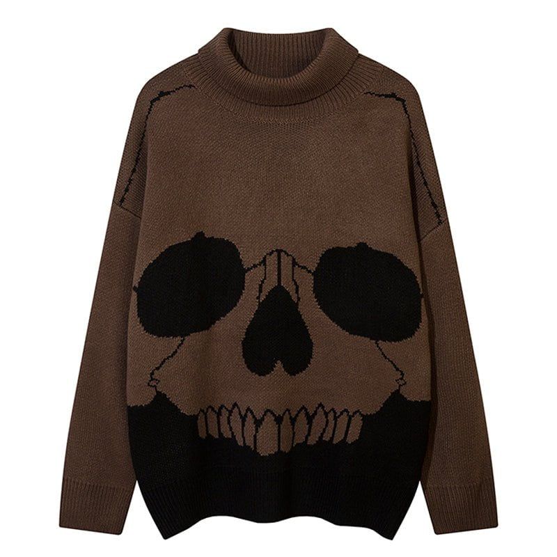 Turtleneck Sweater Skull Print sold by Yugen Theory product image thumbnail 3
