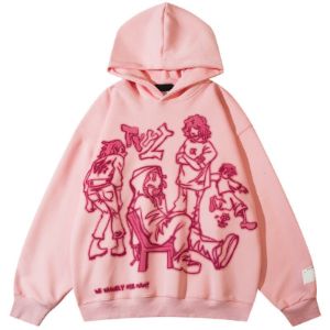 Oversize Pullover Hoodie Graffiti sold by Yugen Theory