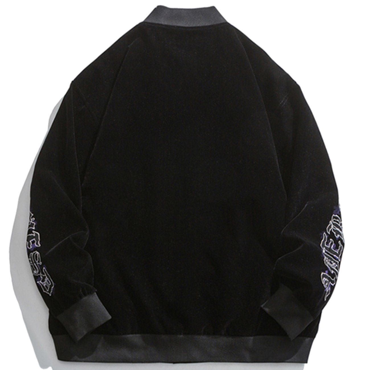 Letter Print Varsity Jacket sold by Yugen Theory product image thumbnail 4