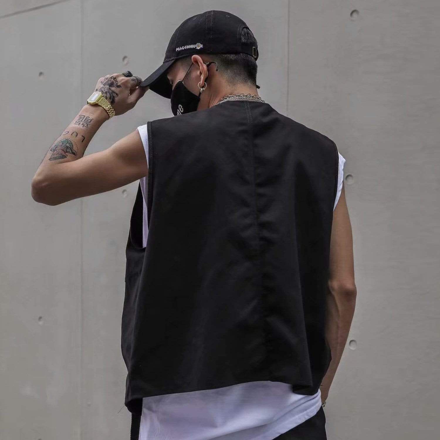 Asymmetric Pocket Vest Jacket sold by Yugen Theory product image thumbnail 3