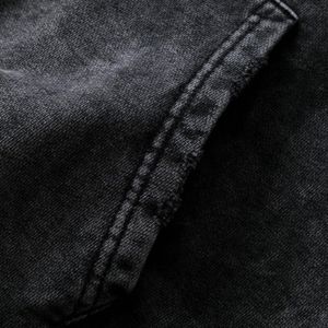 Ripped Hole Letters Embroidery Washed Hoodie sold by Yugen Theory