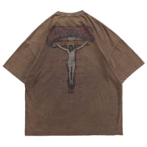 Nail Cross Washed Graphic T-Shirt sold by Yugen Theory