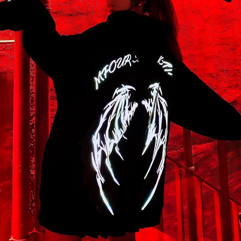 Cool Hoodie Reflective Wings sold by Yugen Theory product image thumbnail 2