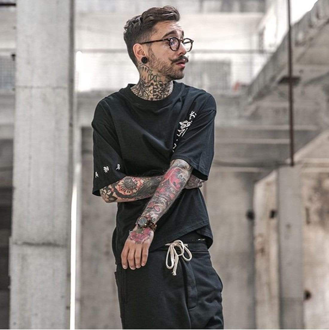 Ghost Gothic Alphabet T-Shirt sold by Yugen Theory product image thumbnail 3