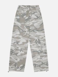 Wide-Leg Straight-Leg Cargo Pants sold by Yugen Theory