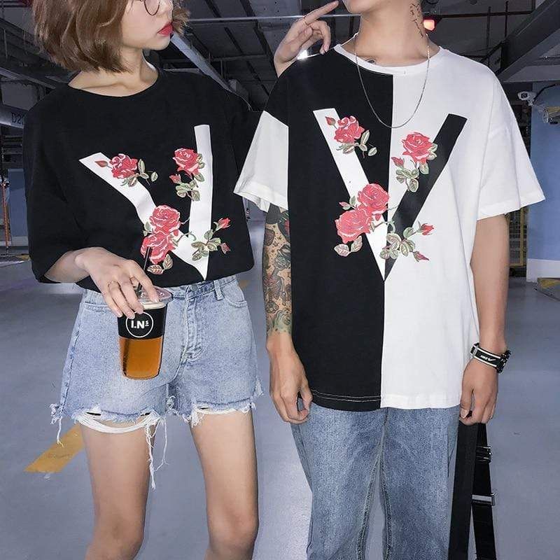 Vintage Rose T-Shirt sold by Yugen Theory product image thumbnail 4