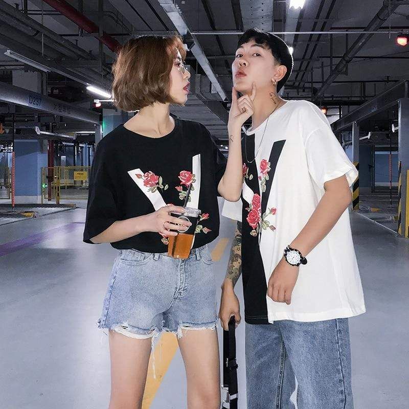 Vintage Rose T-Shirt sold by Yugen Theory product image thumbnail 5