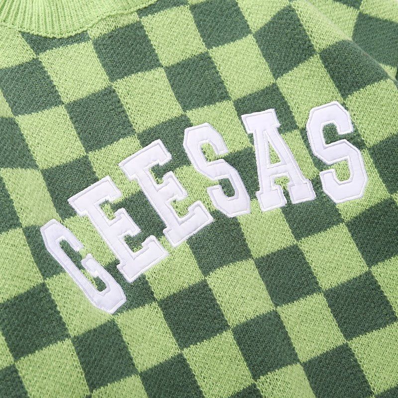 Crew Neck Sweater Checkerboard sold by Yugen Theory product image thumbnail 5