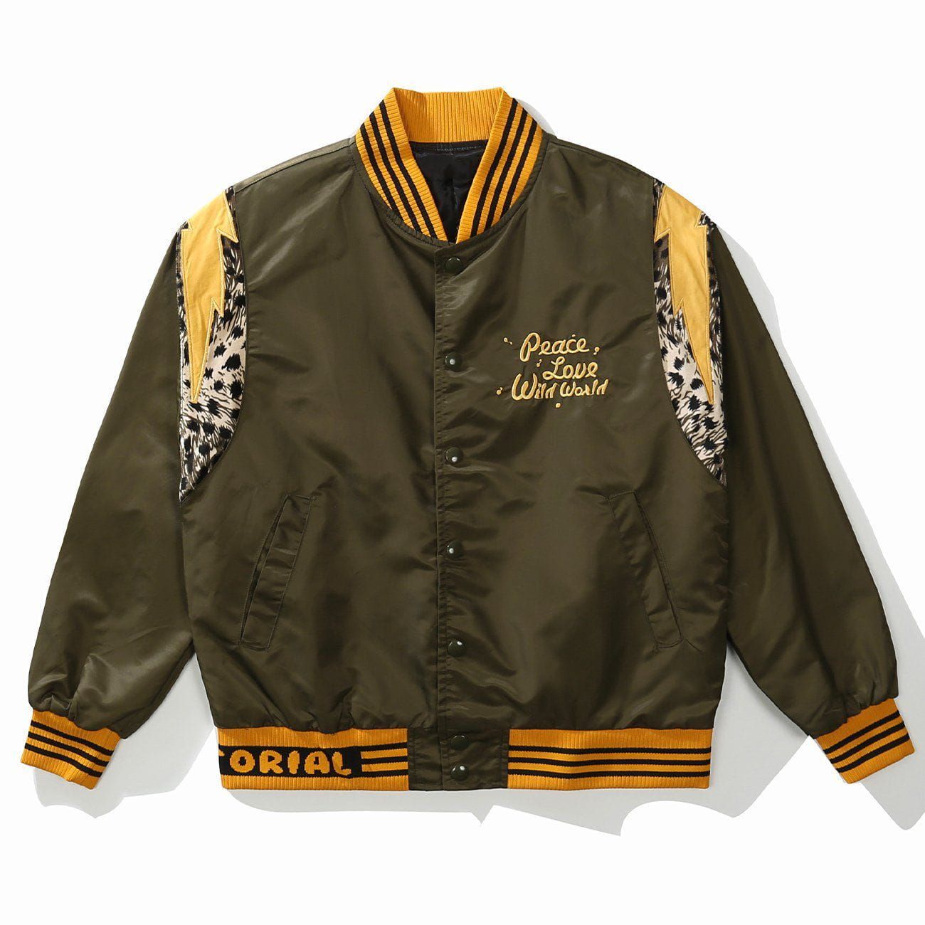 Embroidery Letter Varsity Jacket sold by Yugen Theory product image thumbnail 3