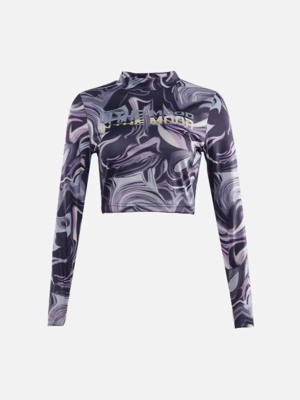 Tie Dye Slim Fit Long Sleeve T Shirt sold by Yugen Theory