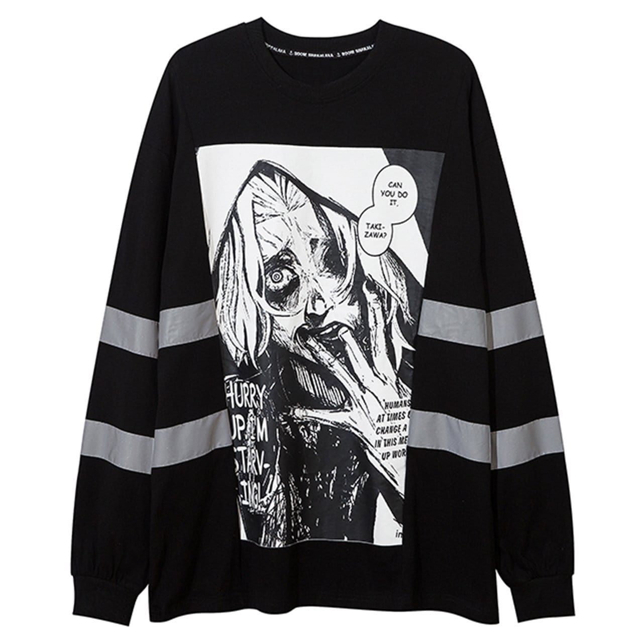 Dark Reflective Demon Graphic Sweatshirt sold by Yugen Theory