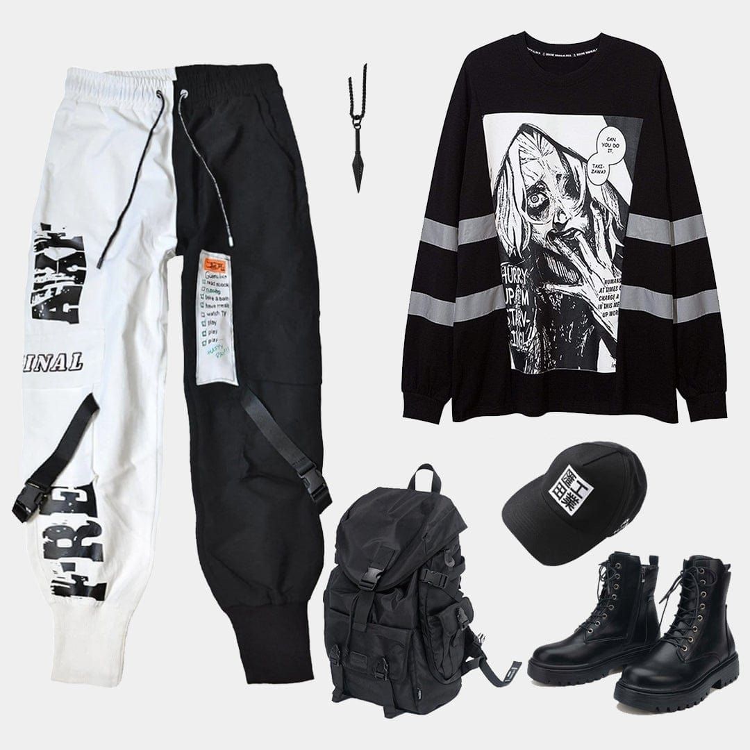 Dark Reflective Demon Graphic Sweatshirt sold by Yugen Theory product image thumbnail 2