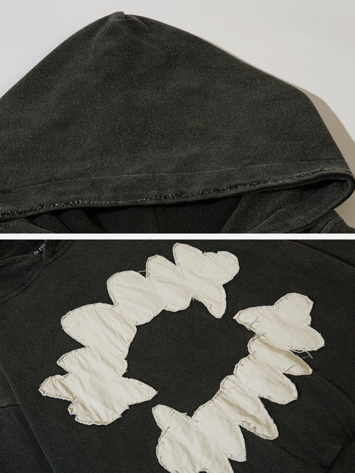 Patchwork Tooth Washed Hoodie sold by Yugen Theory product image thumbnail 5