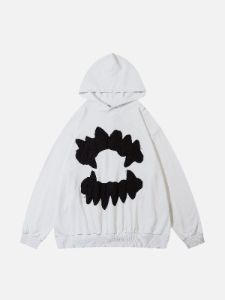Patchwork Tooth Washed Hoodie sold by Yugen Theory