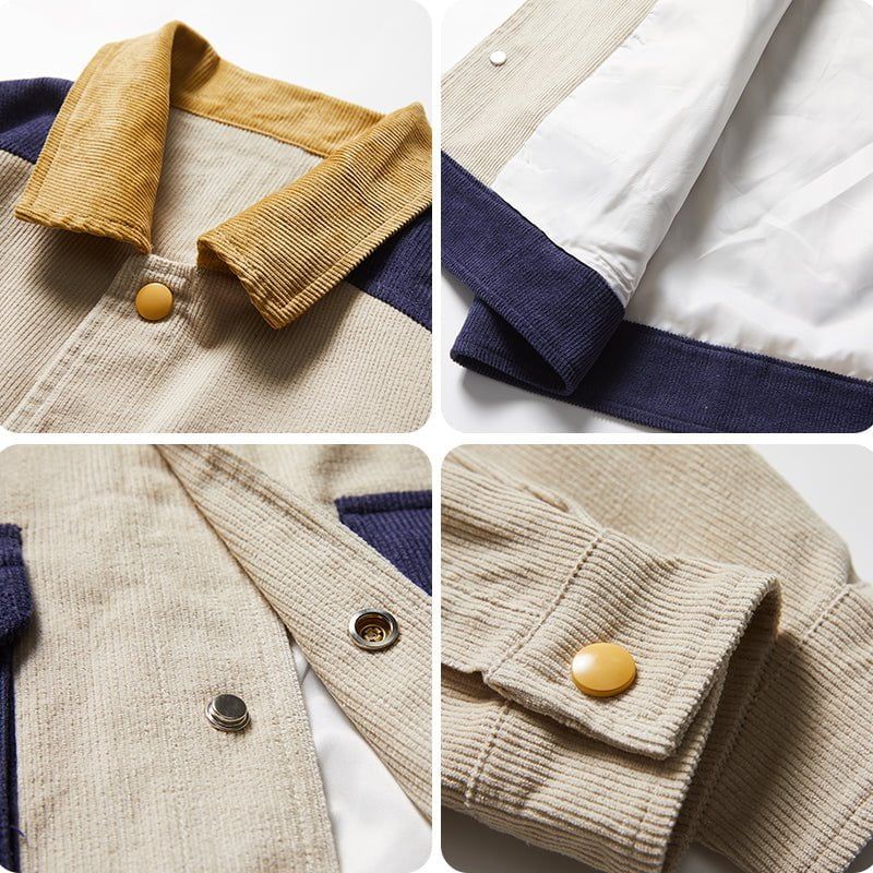 Retro Corduroy Jacket Patchwork sold by Yugen Theory product image thumbnail 4