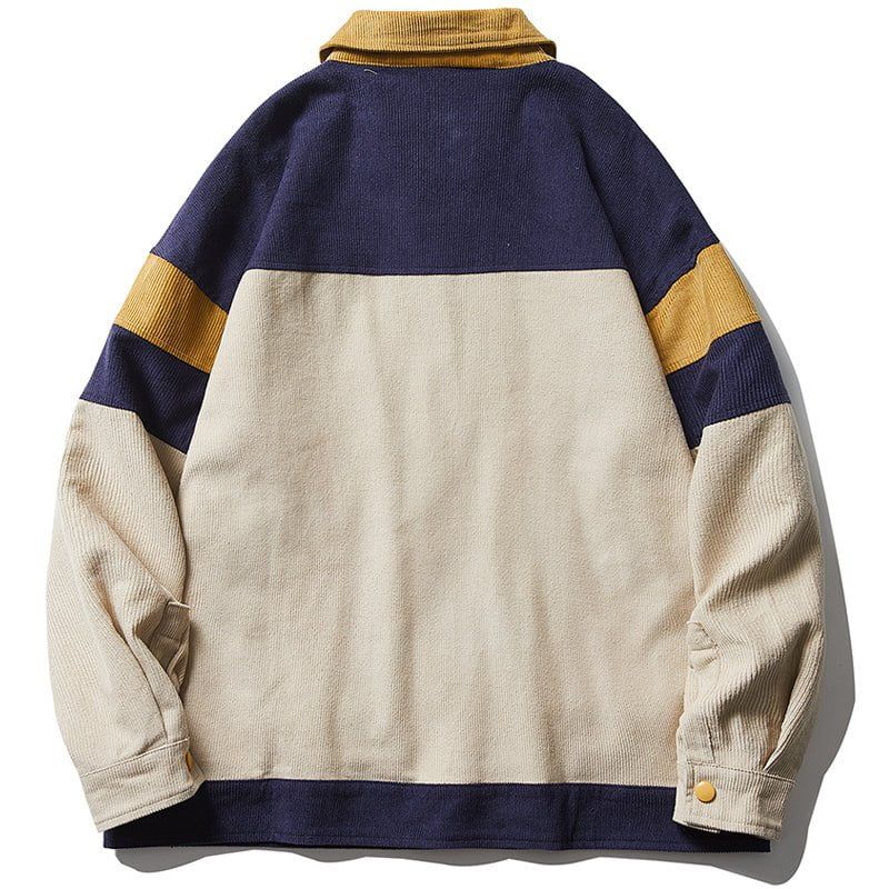 Retro Corduroy Jacket Patchwork sold by Yugen Theory product image thumbnail 3