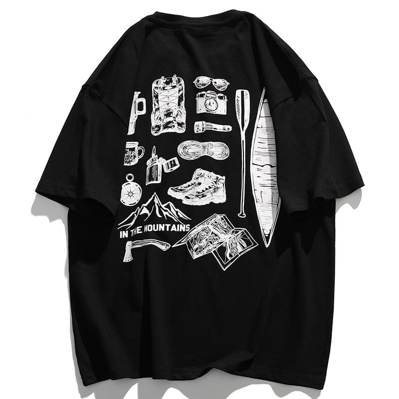 Graphic T-shirt Camping Equipment sold by Yugen Theory product image thumbnail 2