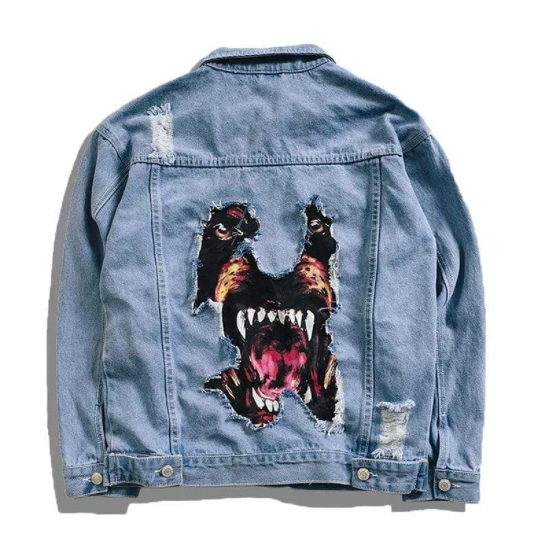 Dog Head Denim Jacket sold by Yugen Theory