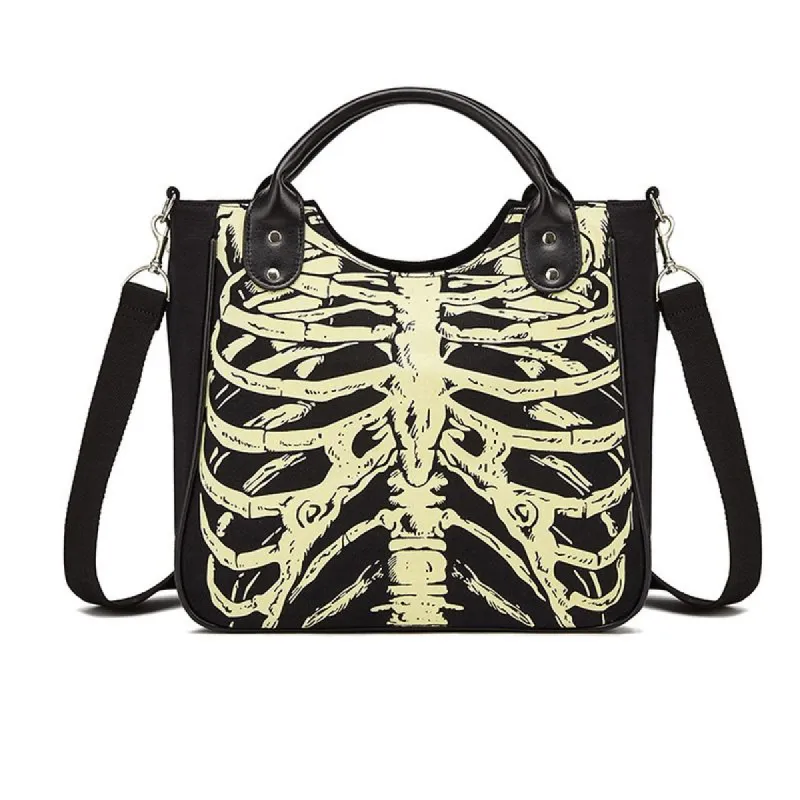 Skull Shoulder Bag with Zip Up sold by Yugen Theory