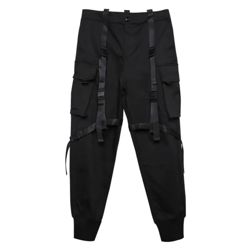 Dark Pockets Ribbons Cargo Pants sold by Yugen Theory
