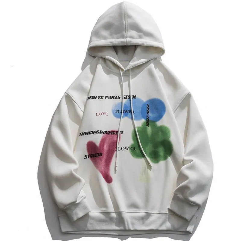 Casual Hoodie Graffiti Letters sold by Yugen Theory