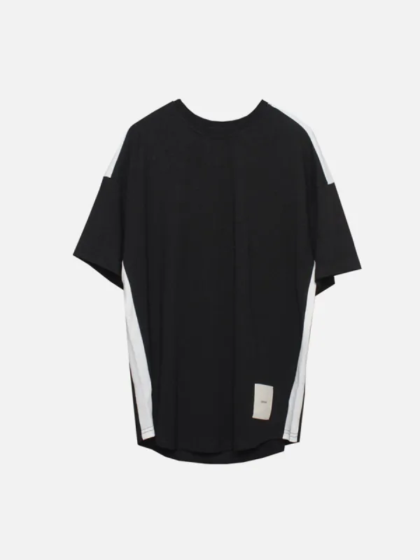 Black Patchwork T-Shirt sold by Yugen Theory