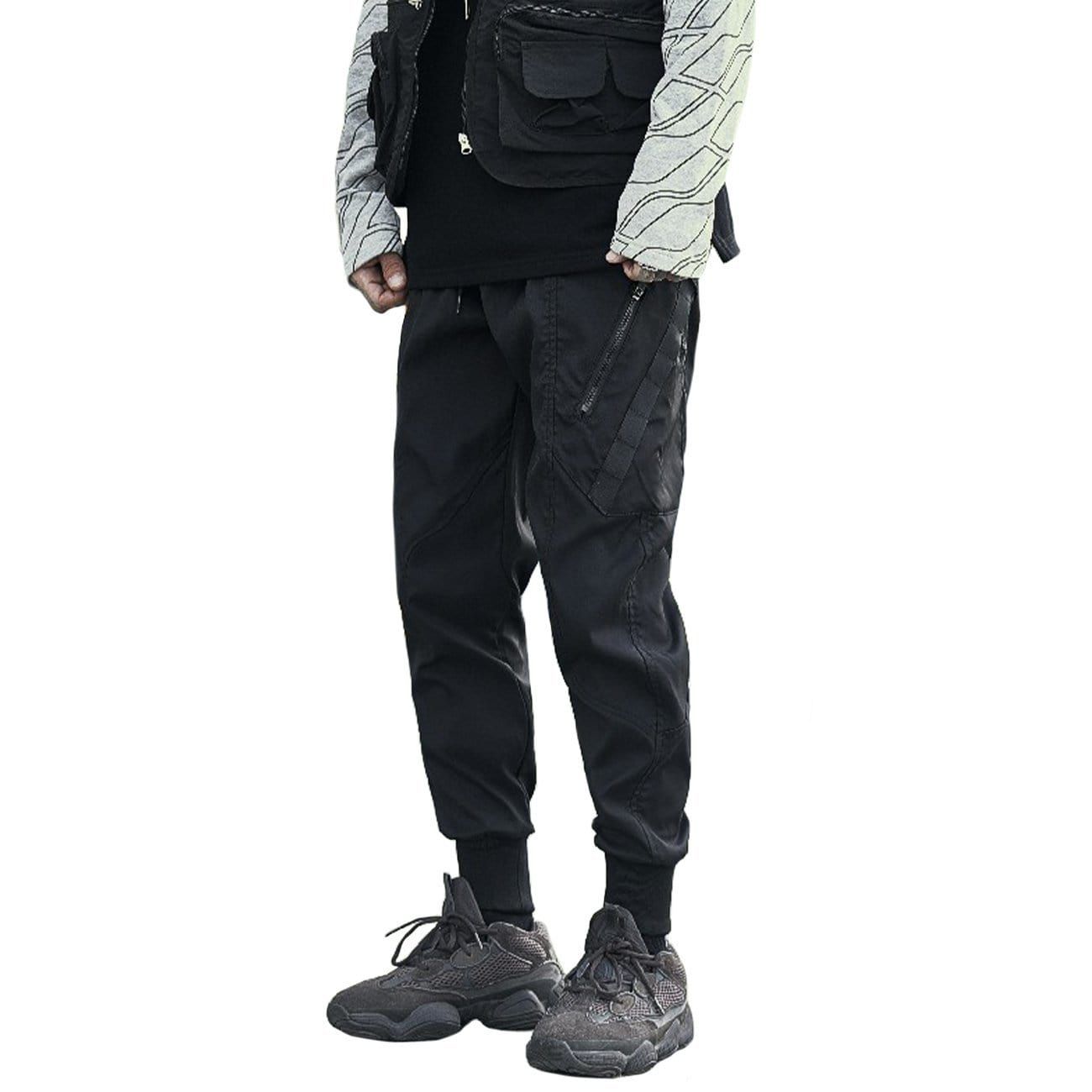 Techwear Oblique Zipper Pockets Cargo Pants sold by Yugen Theory product image thumbnail 2