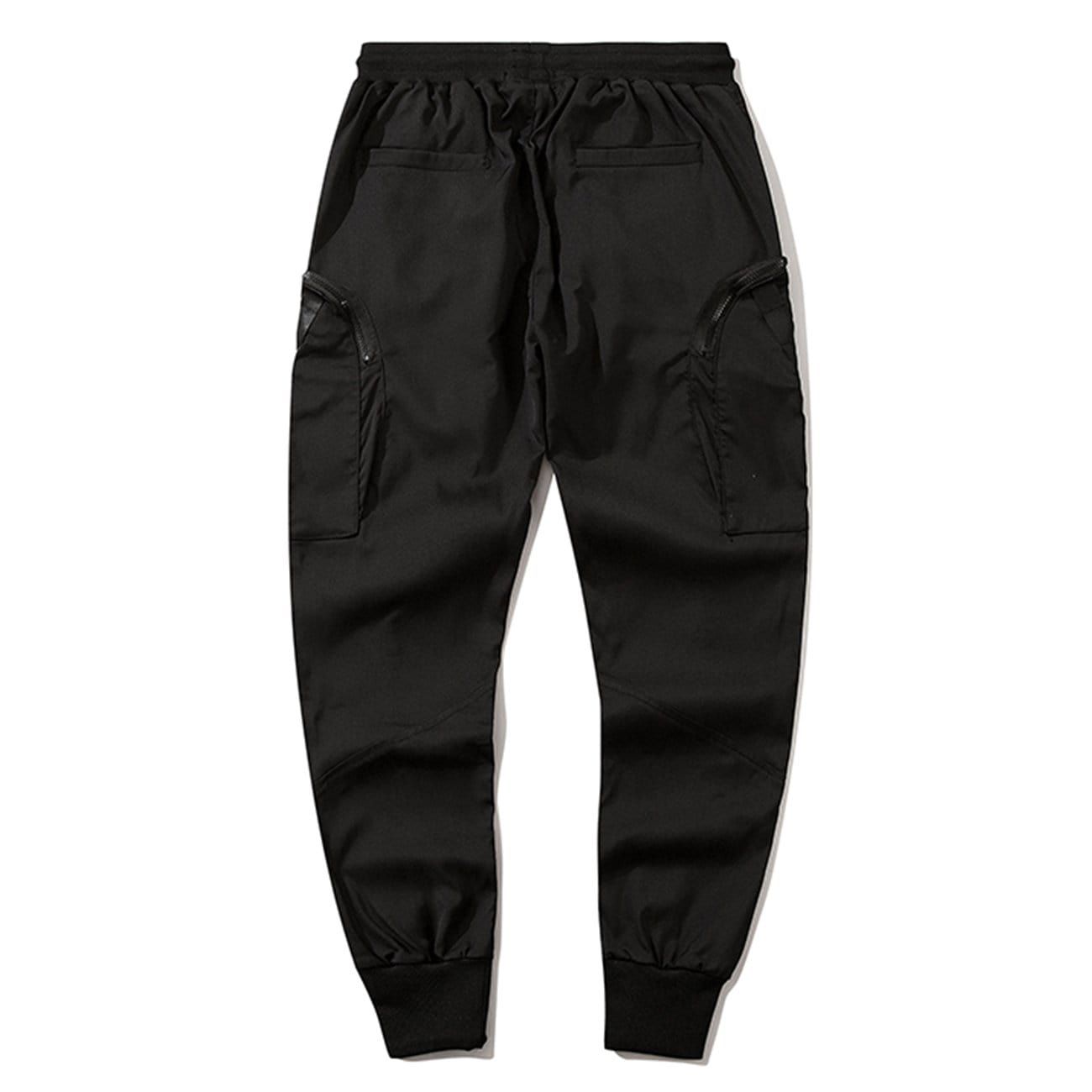 Techwear Oblique Zipper Pockets Cargo Pants sold by Yugen Theory product image thumbnail 5