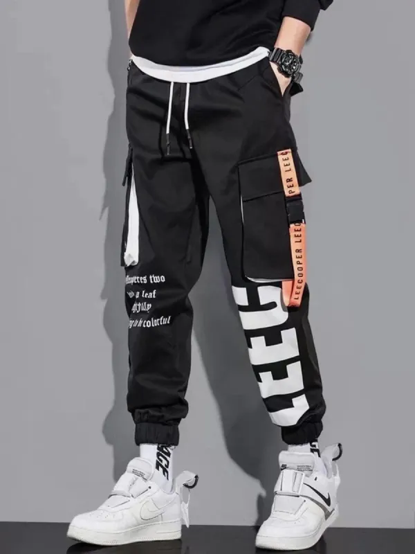 Function Ribbons Print Cargo Pants sold by Yugen Theory