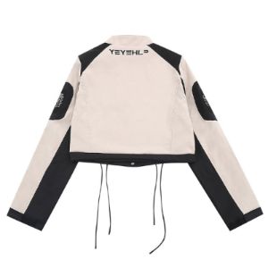 Women Cropped Biker Jacket Set sold by Yugen Theory
