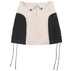 Women Cropped Biker Jacket Set sold by Yugen Theory