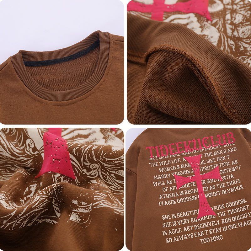 Retro Graphic Sweatshirt Cross sold by Yugen Theory product image thumbnail 5