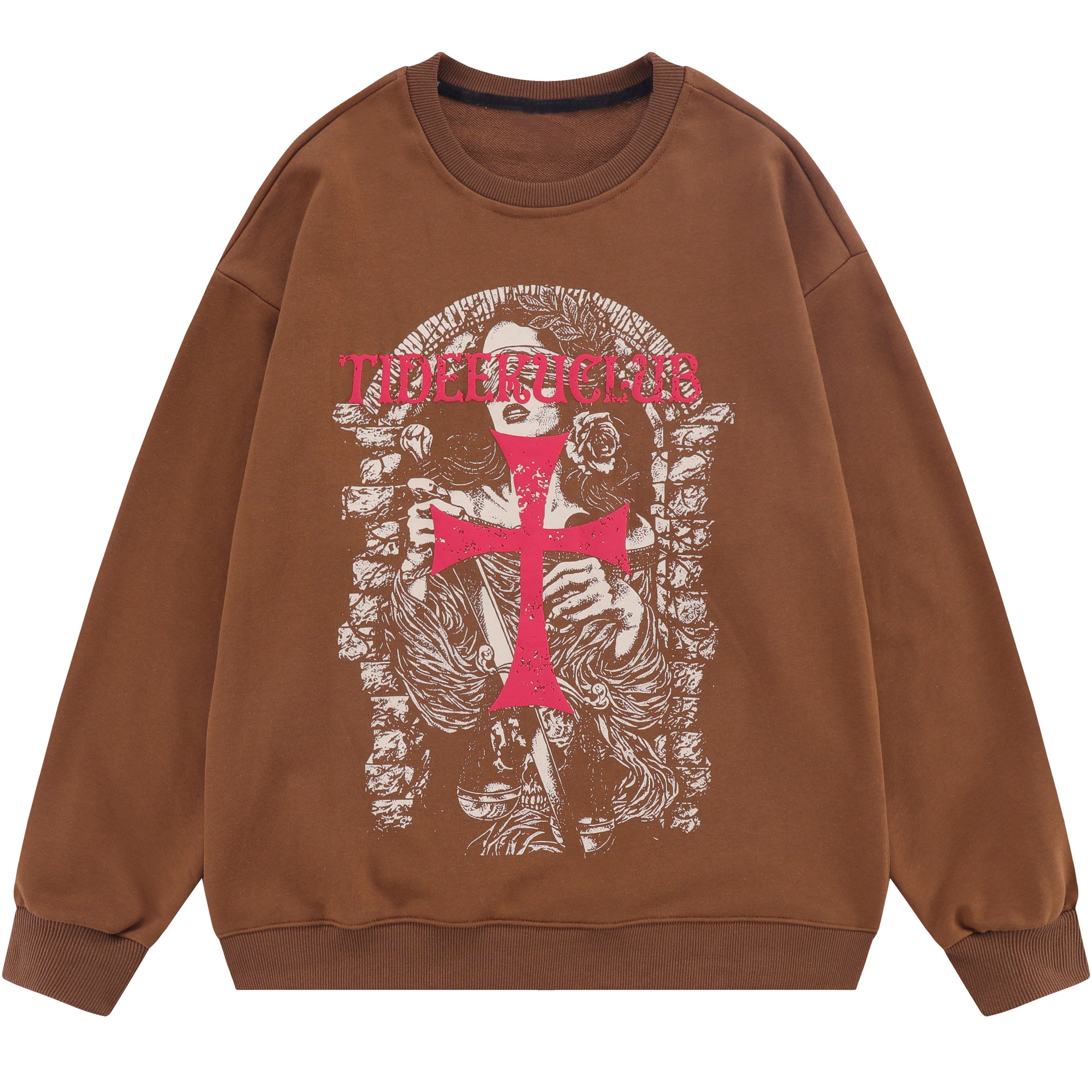 Retro Graphic Sweatshirt Cross sold by Yugen Theory