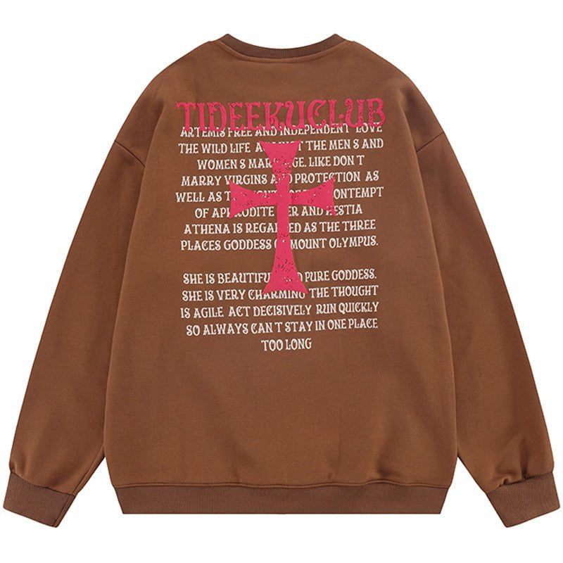 Retro Graphic Sweatshirt Cross sold by Yugen Theory product image thumbnail 4
